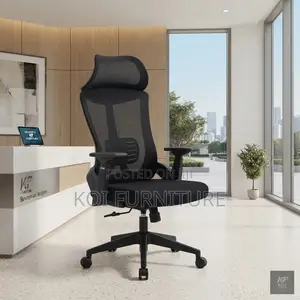 Office Chairs; Executive Headrest Ergonomic Lemanre Chairs