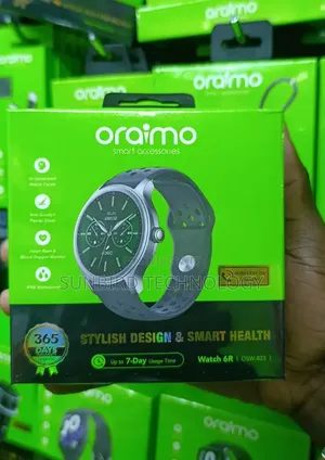 Oraimo Stylist Design & Smart Health Osw-823 Watch 6r Smartwatch.
