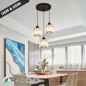 LED Chandelier Pendant Light With Clear Glass Shade for Home Kitchen