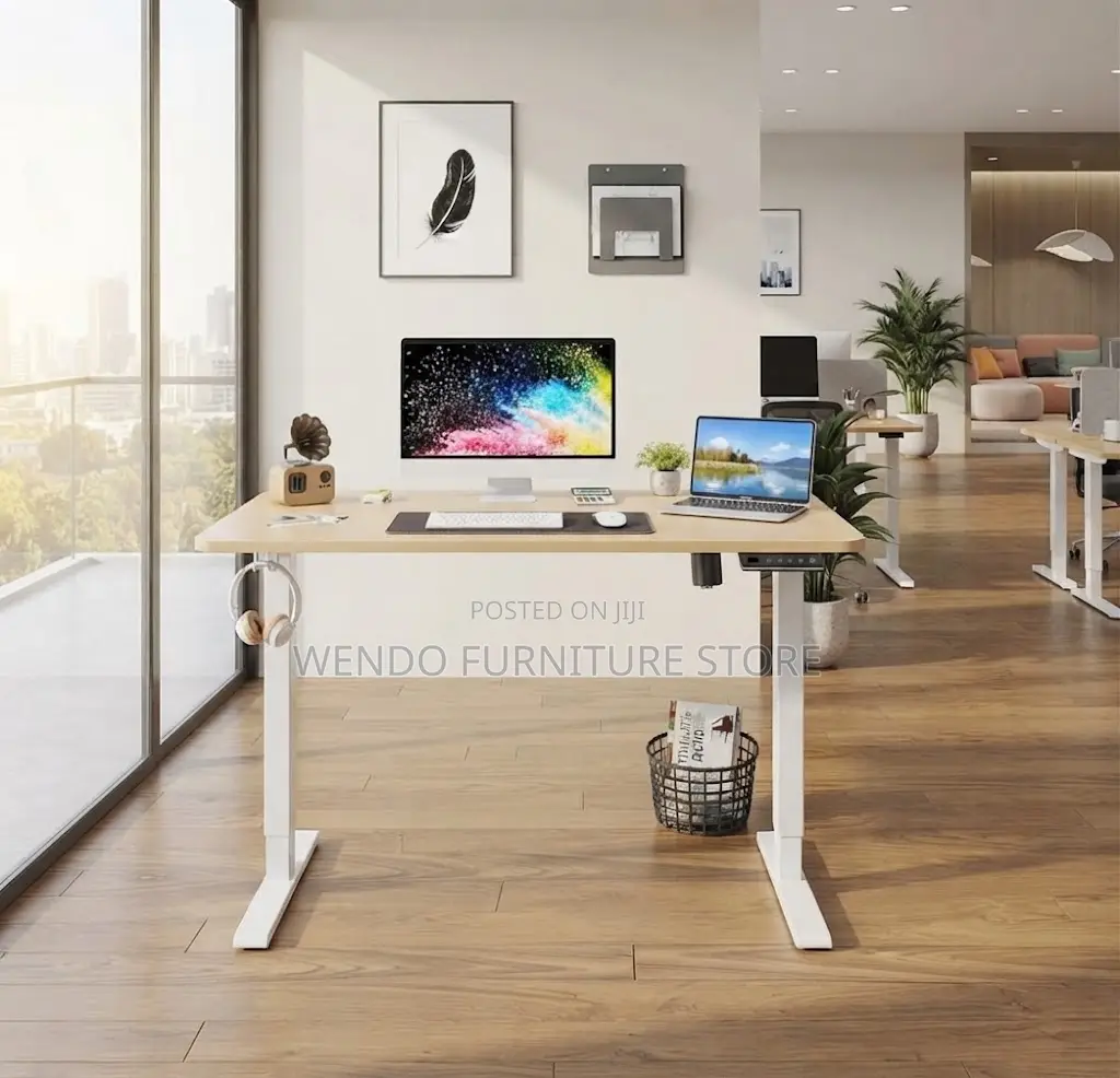 Office Desk; 1200mm Top Height Standing Adjustable Office Desk