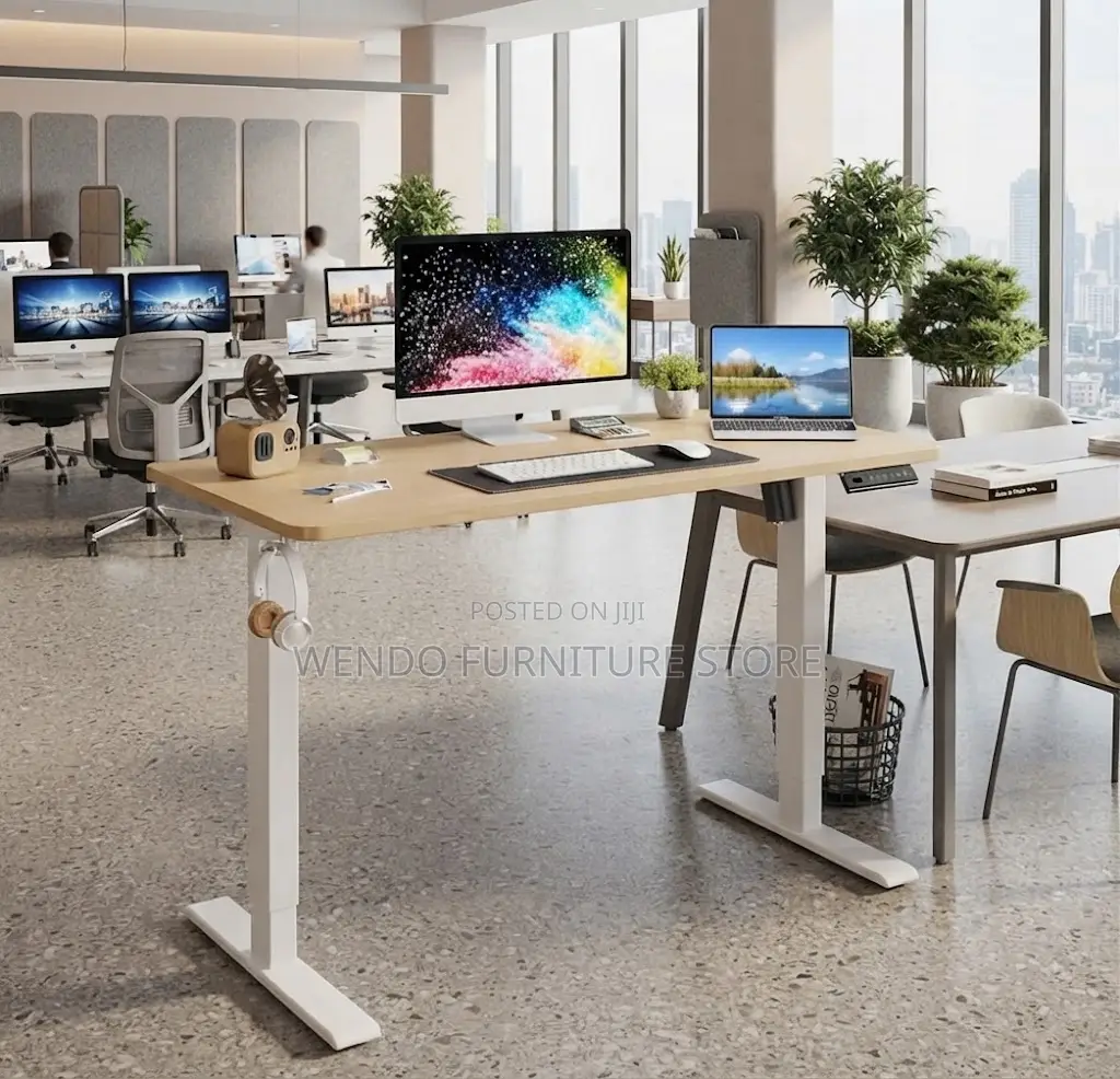 Office Desk; 1200mm Top Height Standing Adjustable Office Desk