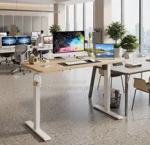 Office Desk; 1200mm Top Height Standing Adjustable Office Desk
