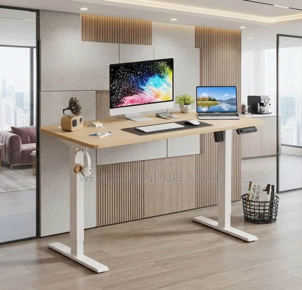 Office Desk; 1200mm Top Height Standing Adjustable Office Desk
