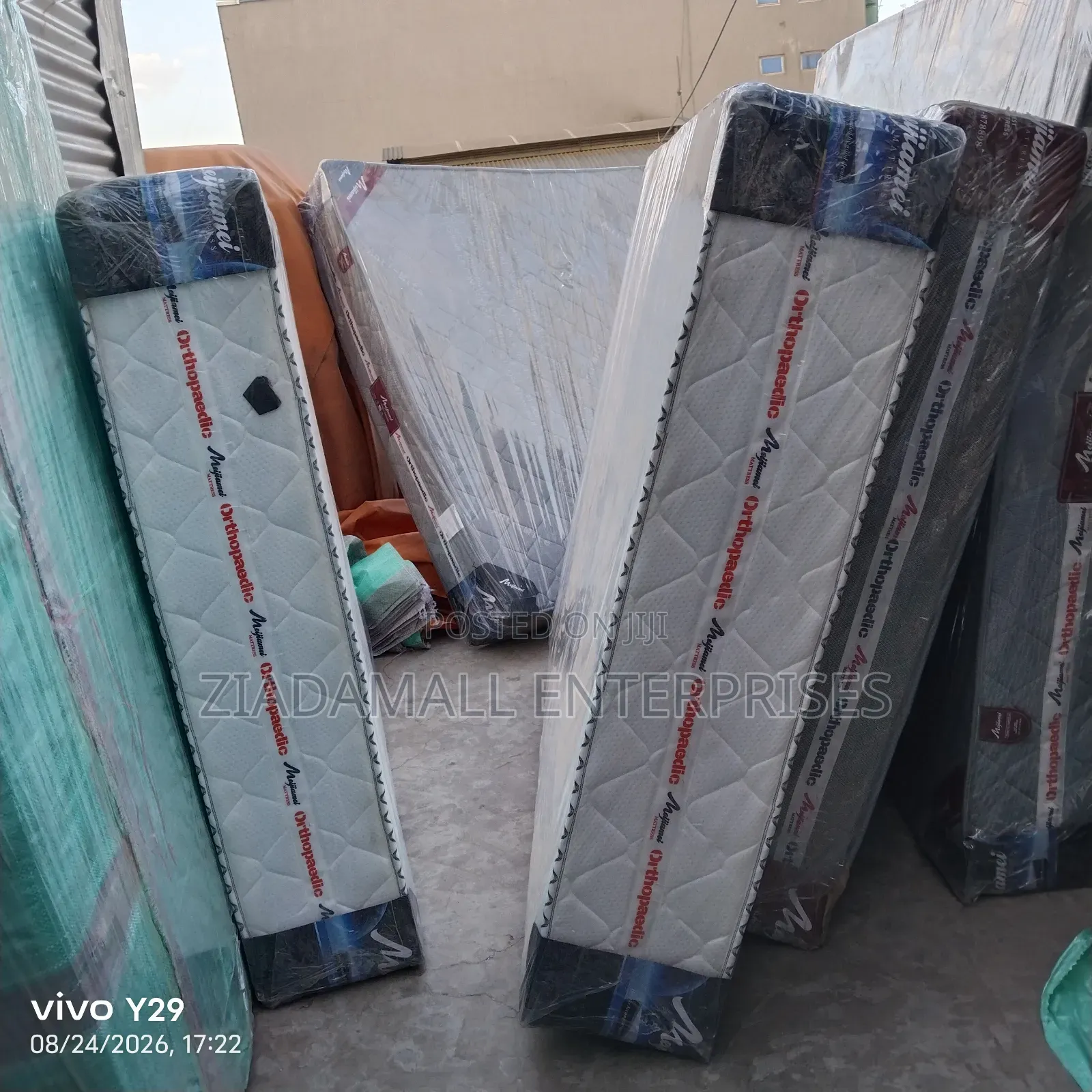 Colour Pay on Delivery Orthopedic 5by6 Spring Mattress. Brand New