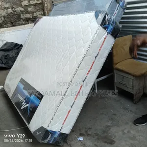 Colour White Quilted 5by6 Orthopedic Spring Mattress 12inches
