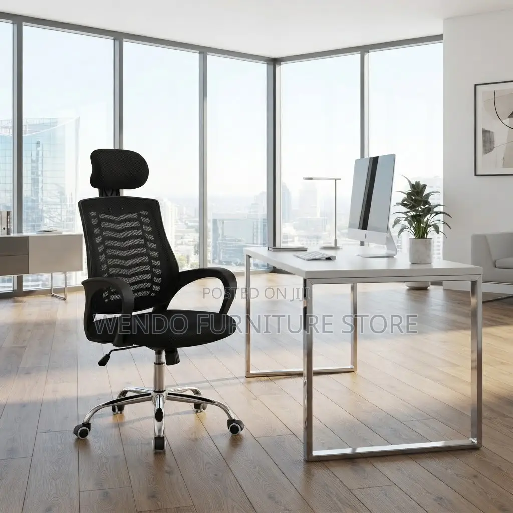 Office Chairs; Headrest Mesh Office Reclining Home Working Chair