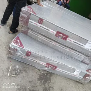 Colour Grey 4by6 10inche Spring Orthopedic Mattress