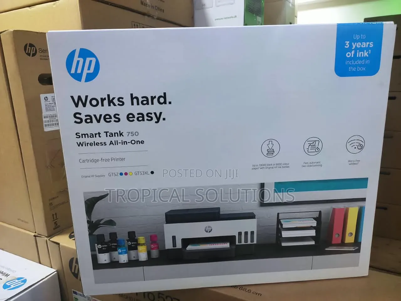 HP Smart Tank 750 All in One Printer ADF, Duplex Printing Available