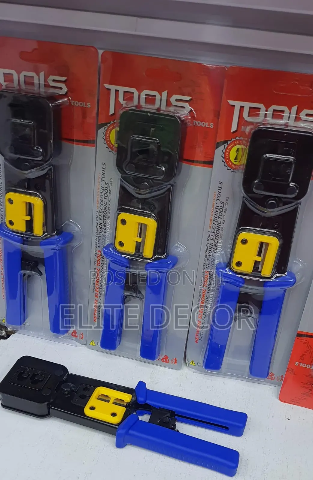 Professional RJ45/RJ11 Crimping Tool – Network Cable Cutter, Stripper