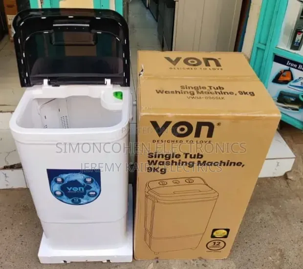 Von Single Tub 9kg Washing Machine