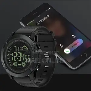 Tactical Sports Watch Bluetooth Waterproof Notification Steps Calories