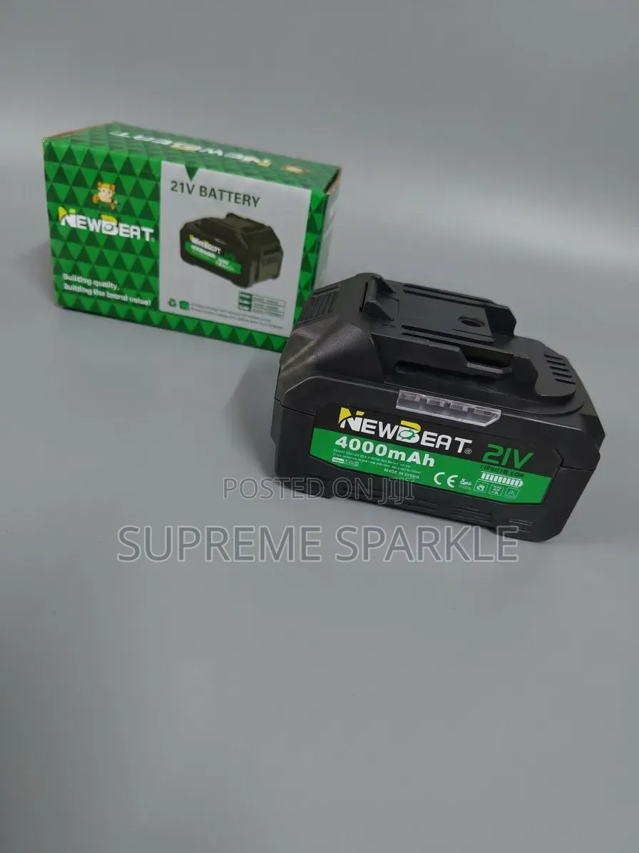 21V 4000mAh Lithium-Ion Cordless Power Tool Battery Pack Newbeat