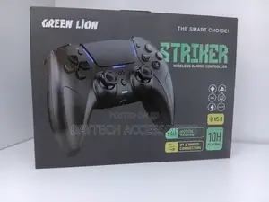 Green Lion Striker Wireless Game Controller - Black