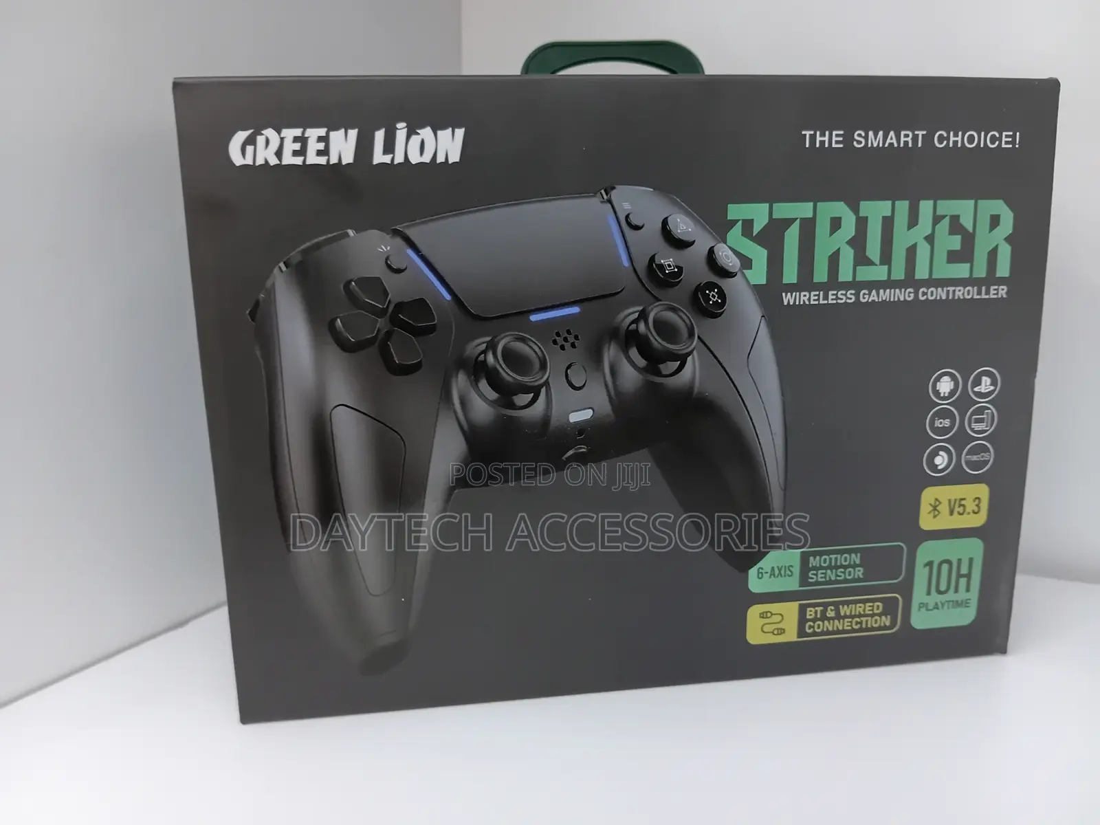 Green Lion Striker Wireless Game Controller - Black