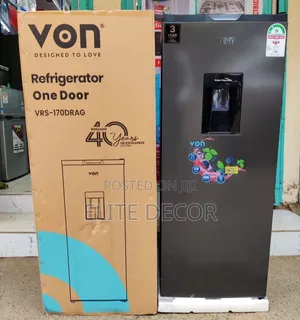 VON 176L Single Door Refrigerator With Water Dispenser
