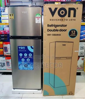 VON 138L Double Door Refrigerator – Spacious & Energy Efficient