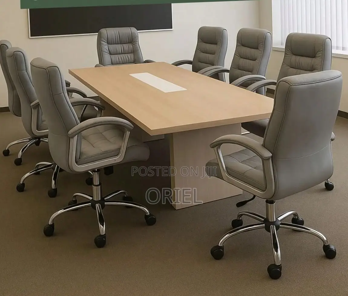 Office Chair : Premium Grey Leather Boss Office Chair