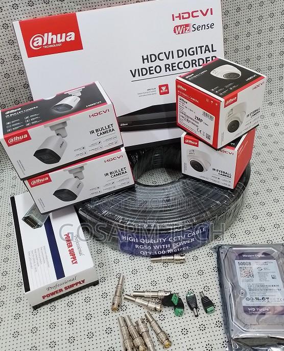 4 CCTV Set 4 CCTV Kit Dahua CCTV 4 Camera Set Full Package