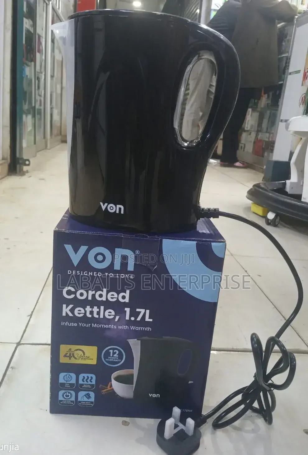 Von 1.7 Litres Electric Kettle