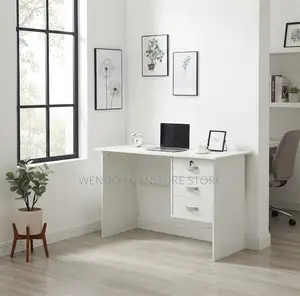 Office Desk; 0.9 Meters White Home Working Office Clerical Desk
