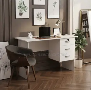 Office Desk; 0.9 Meters White Home Working Office Clerical Desk