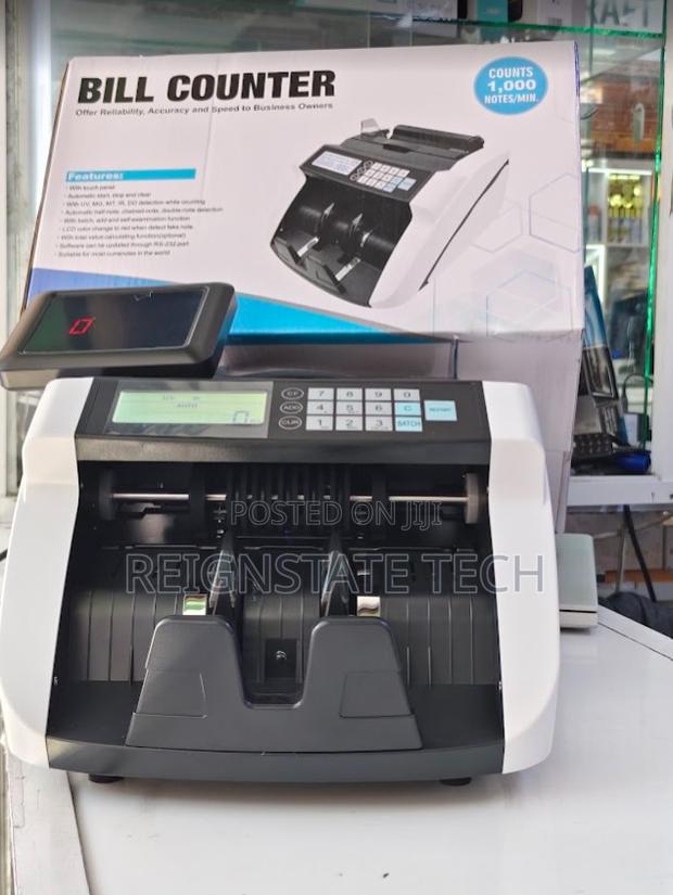 Fully Automatic Bill Counter Machine UV MG Detection (1,000 Notes/Min)