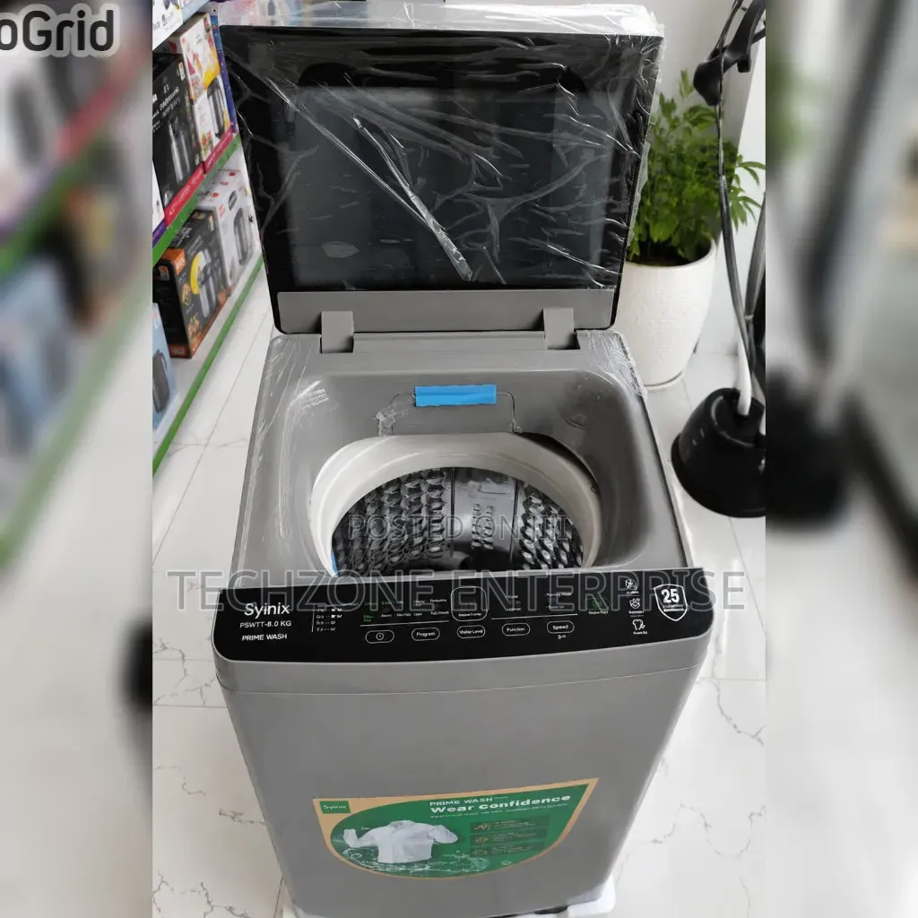 8kg Syinix Topload Full Automatic Washing Machine,,