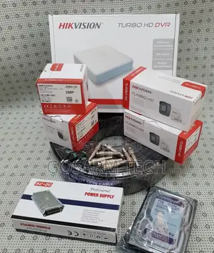 Hikvision 4 1080p 2MP CCTV Cameras Full System Kit With 500GB Harddisk