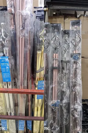 Modern Dual Track Adjustable Curtain Pole (Gold, Black, Copper,Silver)