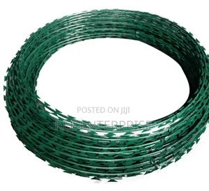 Galvanised Green 10m Razor Wire