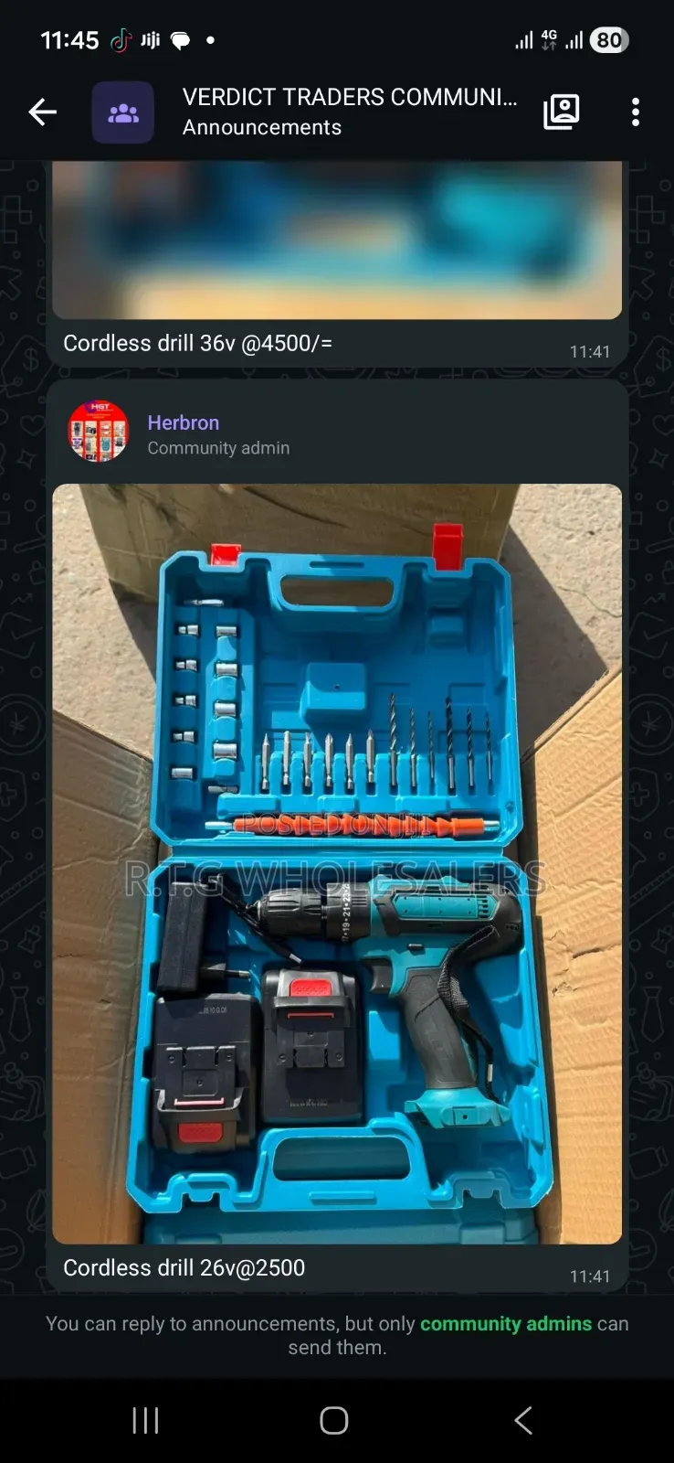 Cordless Drill 26v@2800