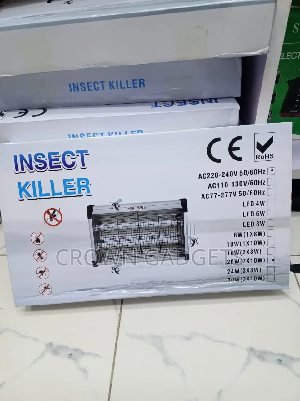 20W Mosquito & Insect Killer - Electric UV Bug Zapper