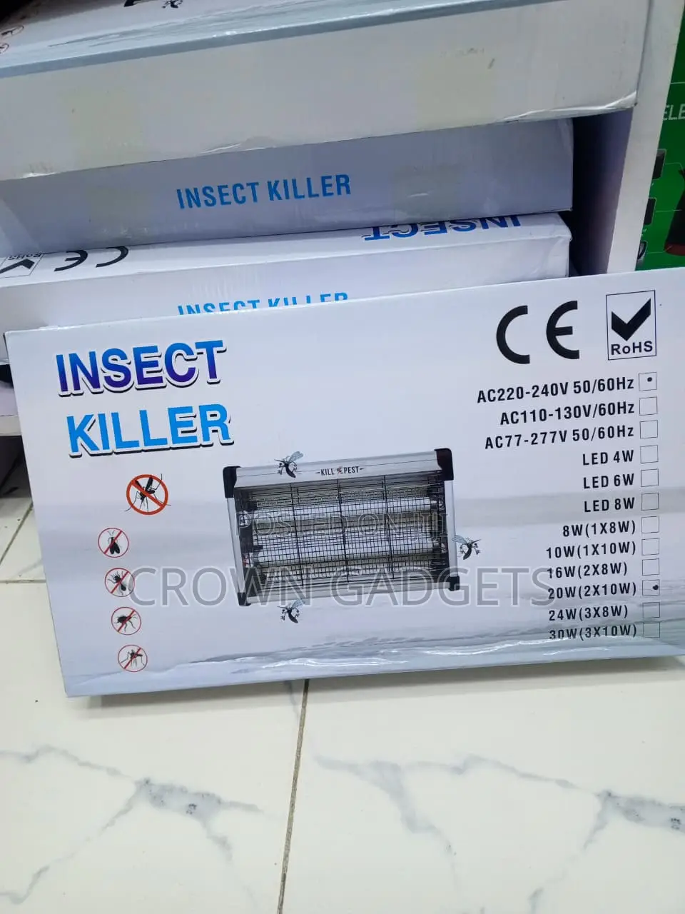 20W Mosquito & Insect Killer - Electric UV Bug Zapper