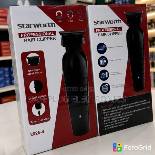 2025-4 Rechargeable Hair Clipper – Cordless Hair Trimmer