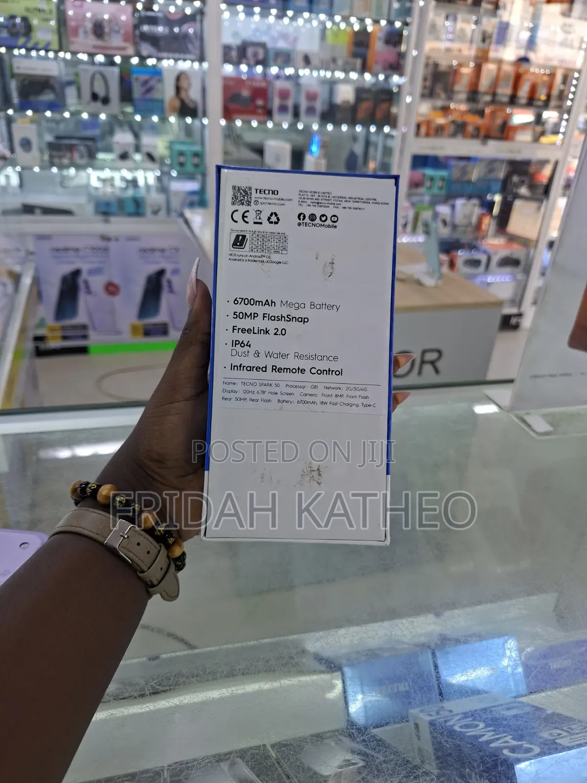 New Tecno Spark 50 128 GB Black