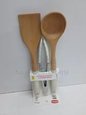 3 PCS Wooden Serving Spoons