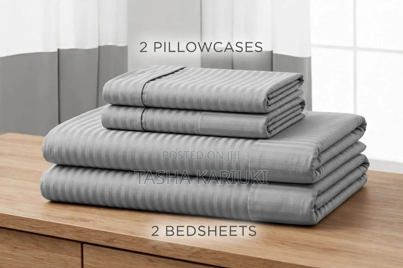Stripped Bedsheets 6 by 6 4pcs