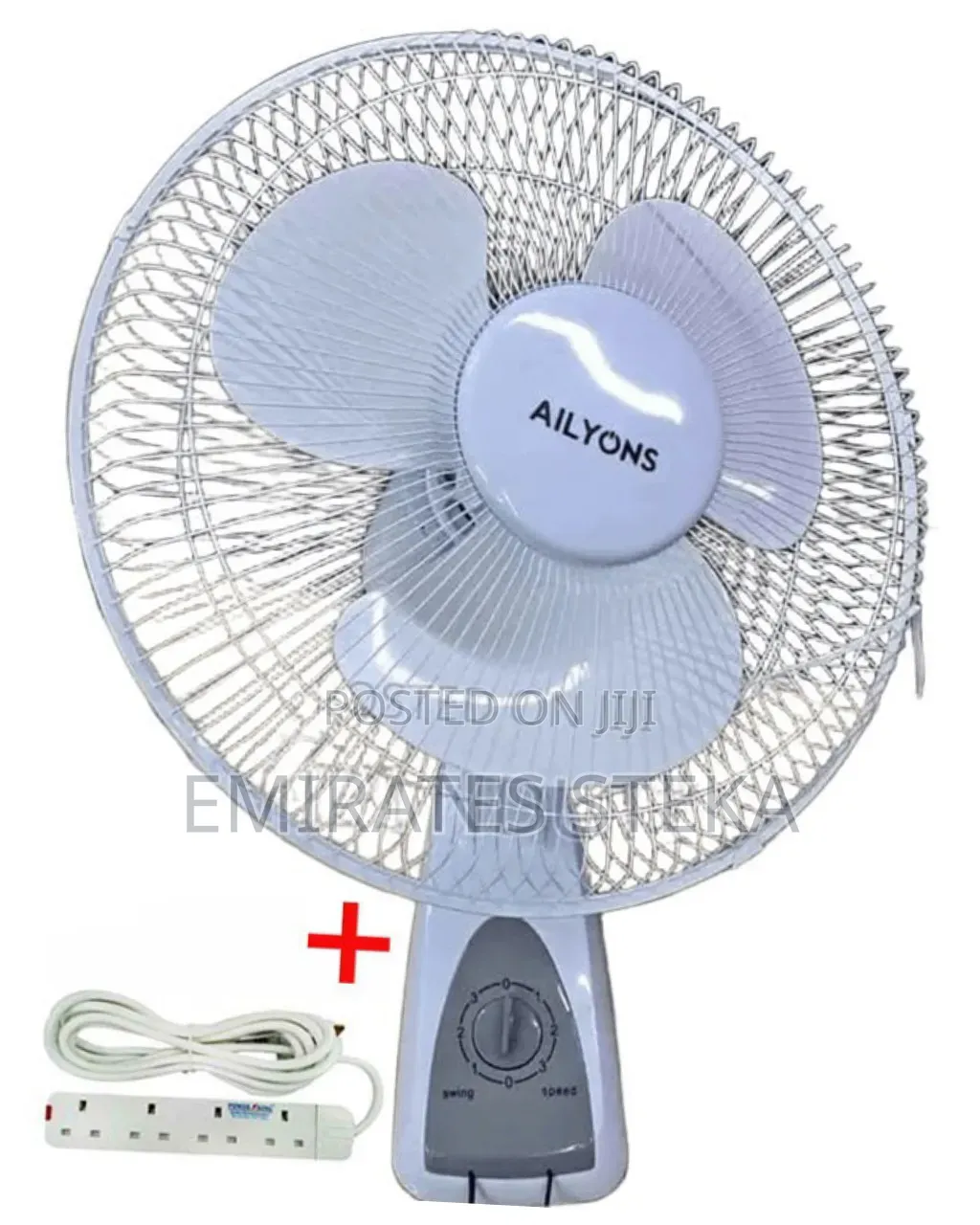 AILYONS 16 Inch Wall Mounted Oscillating Electric Cooling Fan