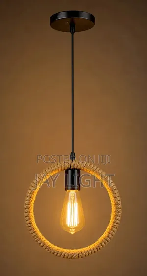 Natural Rattan Decorative Rope Woven Hanging Lamp