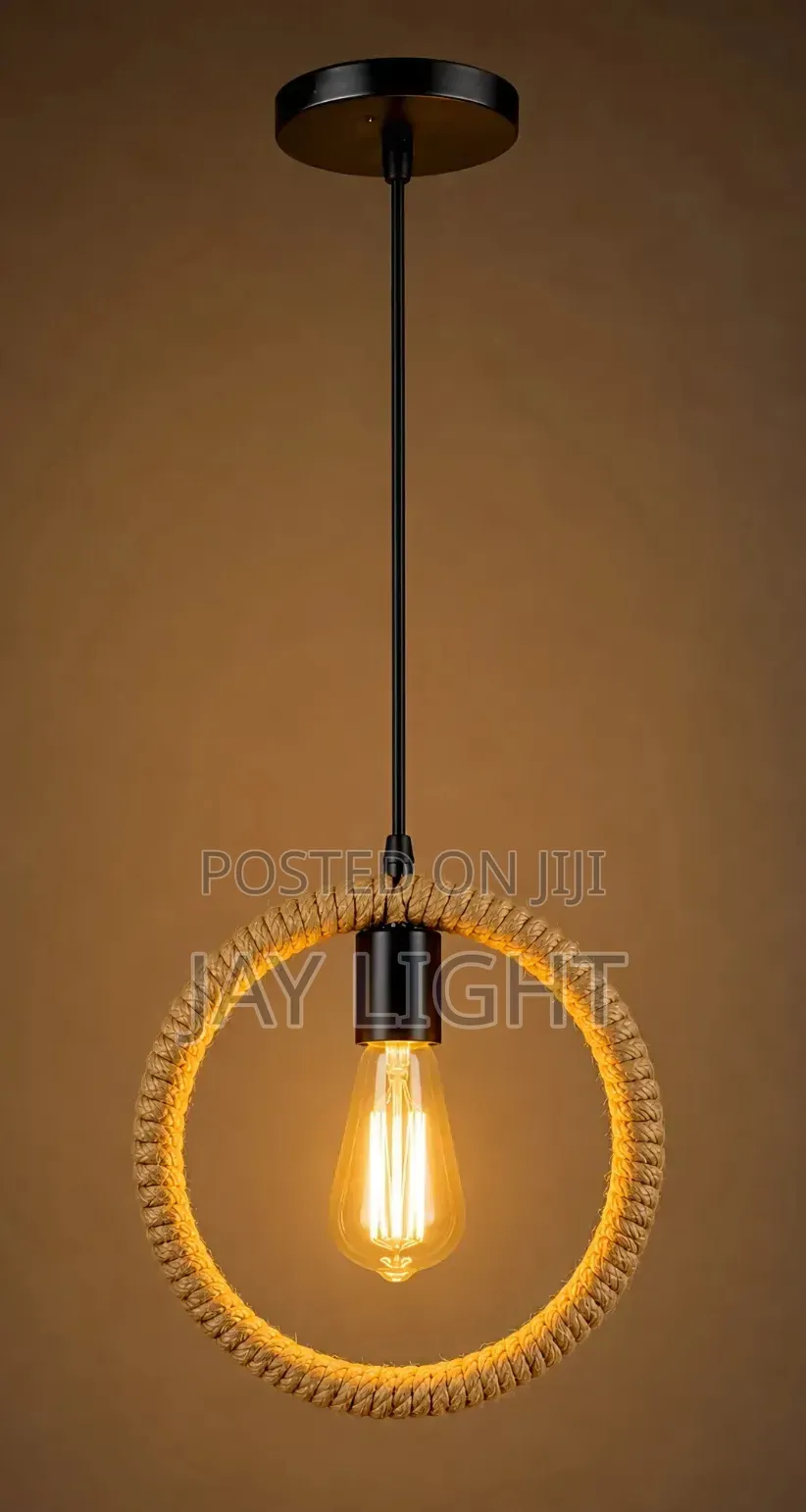 Natural Rattan Decorative Rope Woven Hanging Lamp