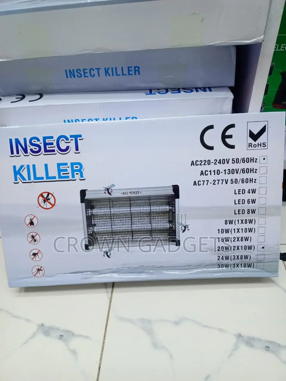 20W Electric Pest Control Lamp - UV Mosquito & Fly Killer
