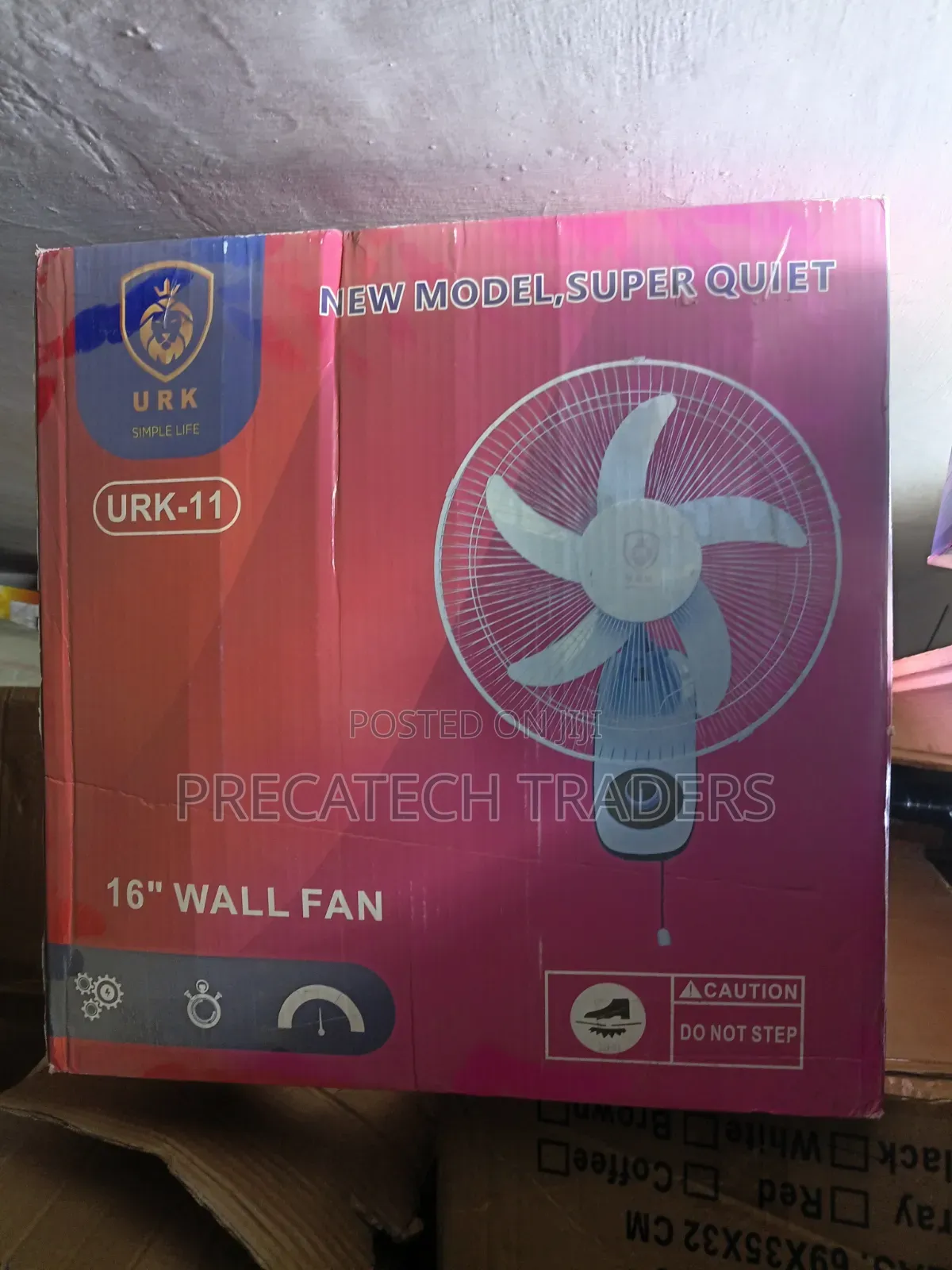 URK-11 Powerful 16" Wall Fan With 5 Blades