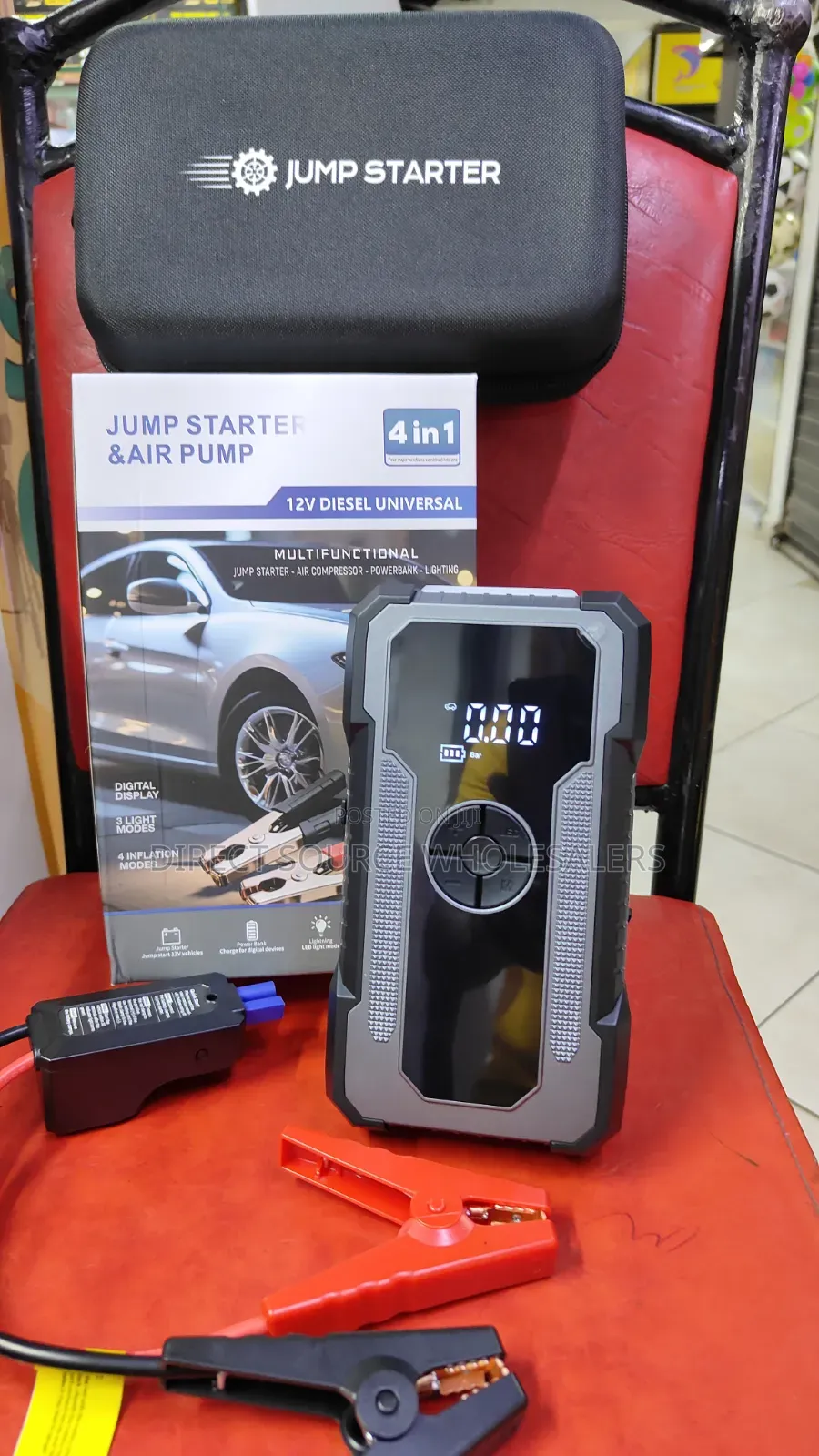 12V Car Jump Starter Power Bank – Emergency Roadside Kit