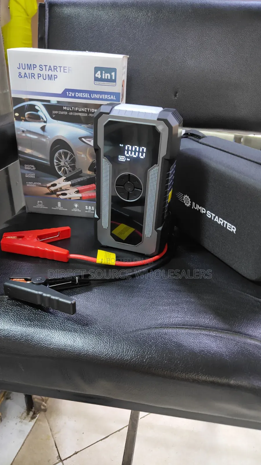 12V Car Jump Starter Power Bank – Emergency Roadside Kit