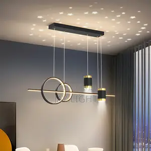 Suspension With Hanging Lamp Star Projector Ceiling Chandelier