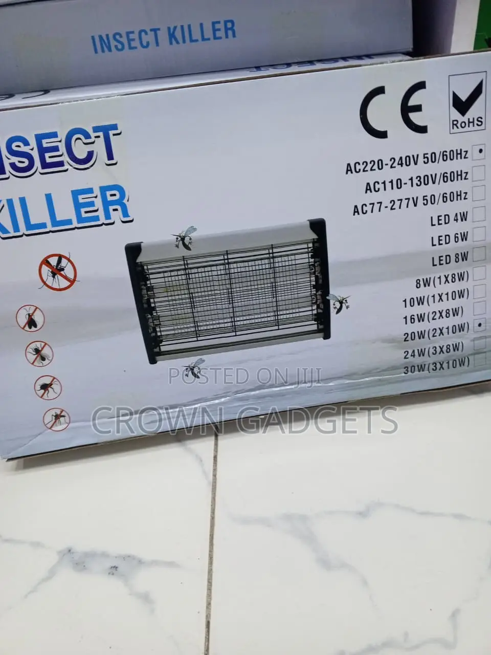 20W Electric Mosquito Zapper - UV Insect & Fly Killer Lamp