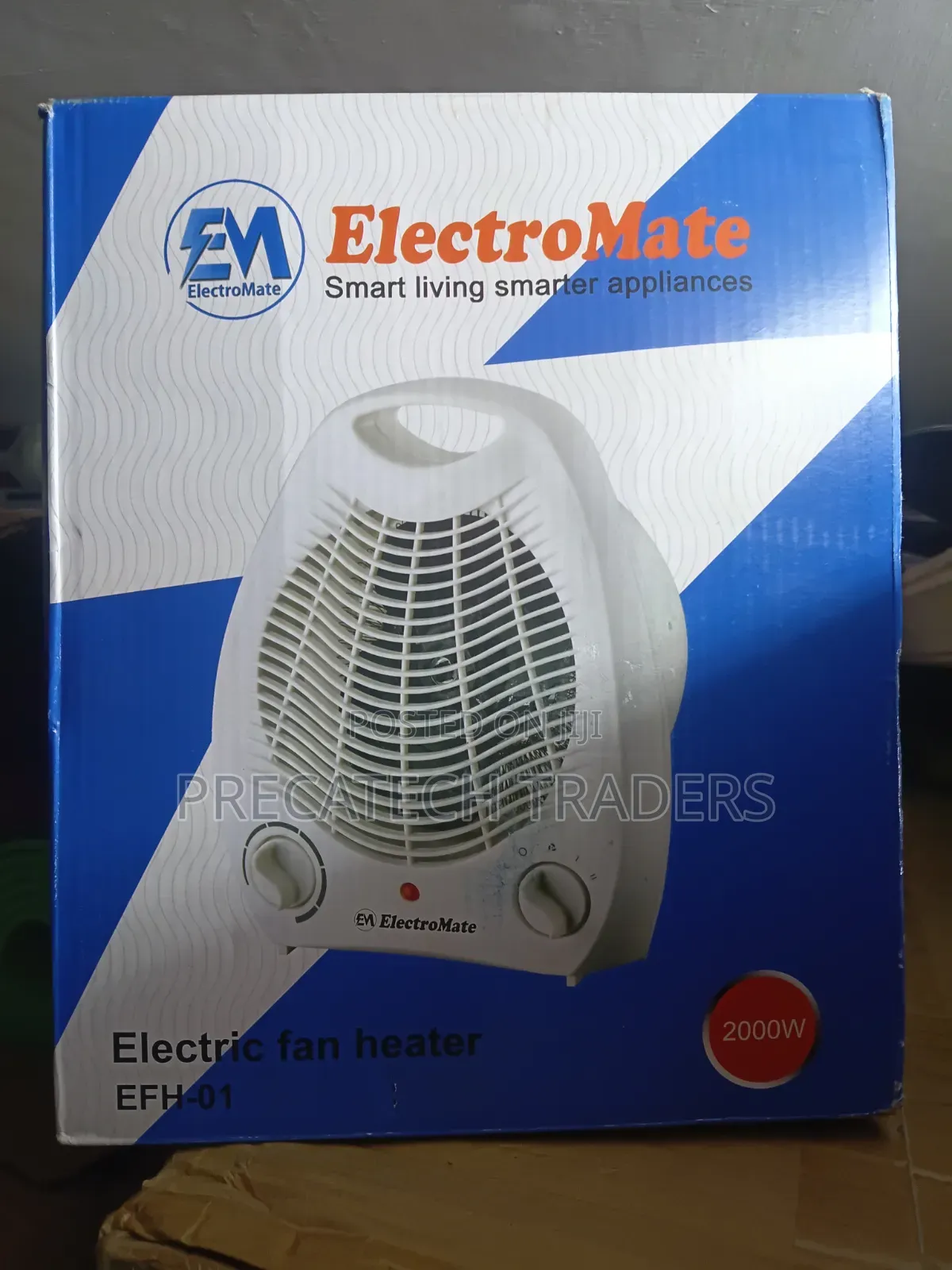 ElectroMate 2000W Electric Fan Heater – EFH-01