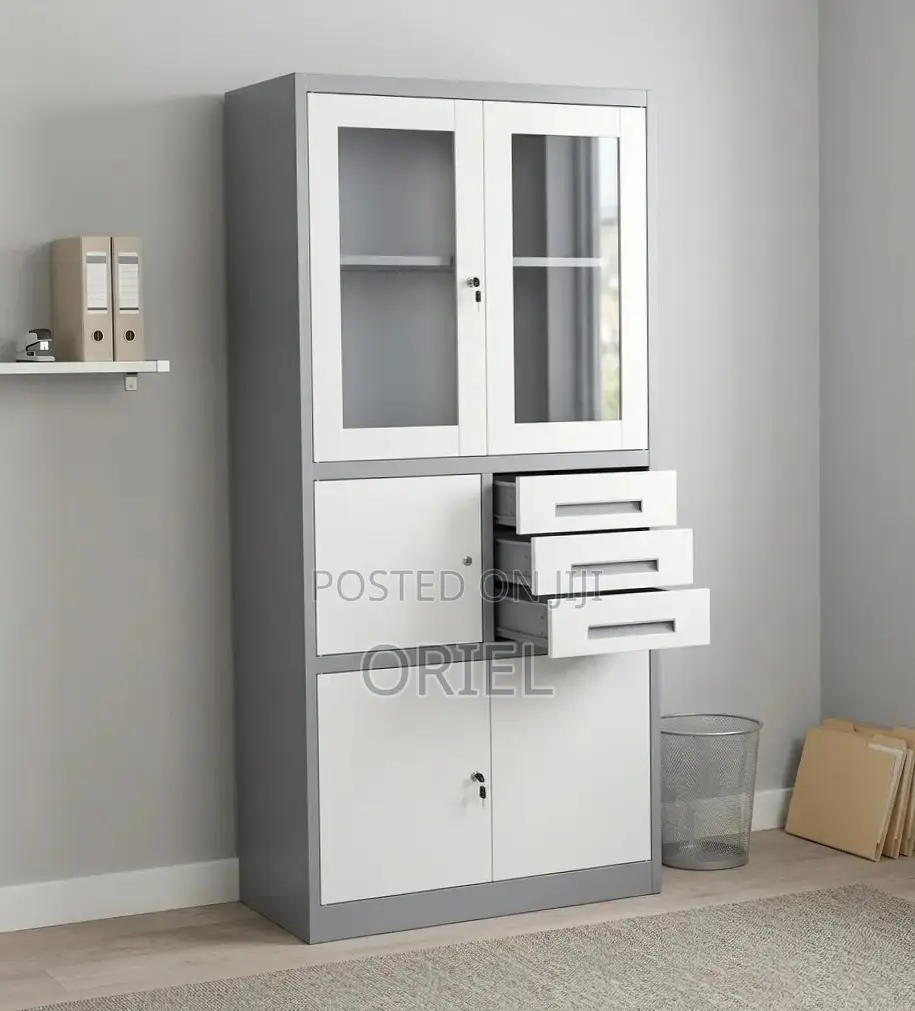 Office Cabinet : Metallic Storage Safe With Safe
