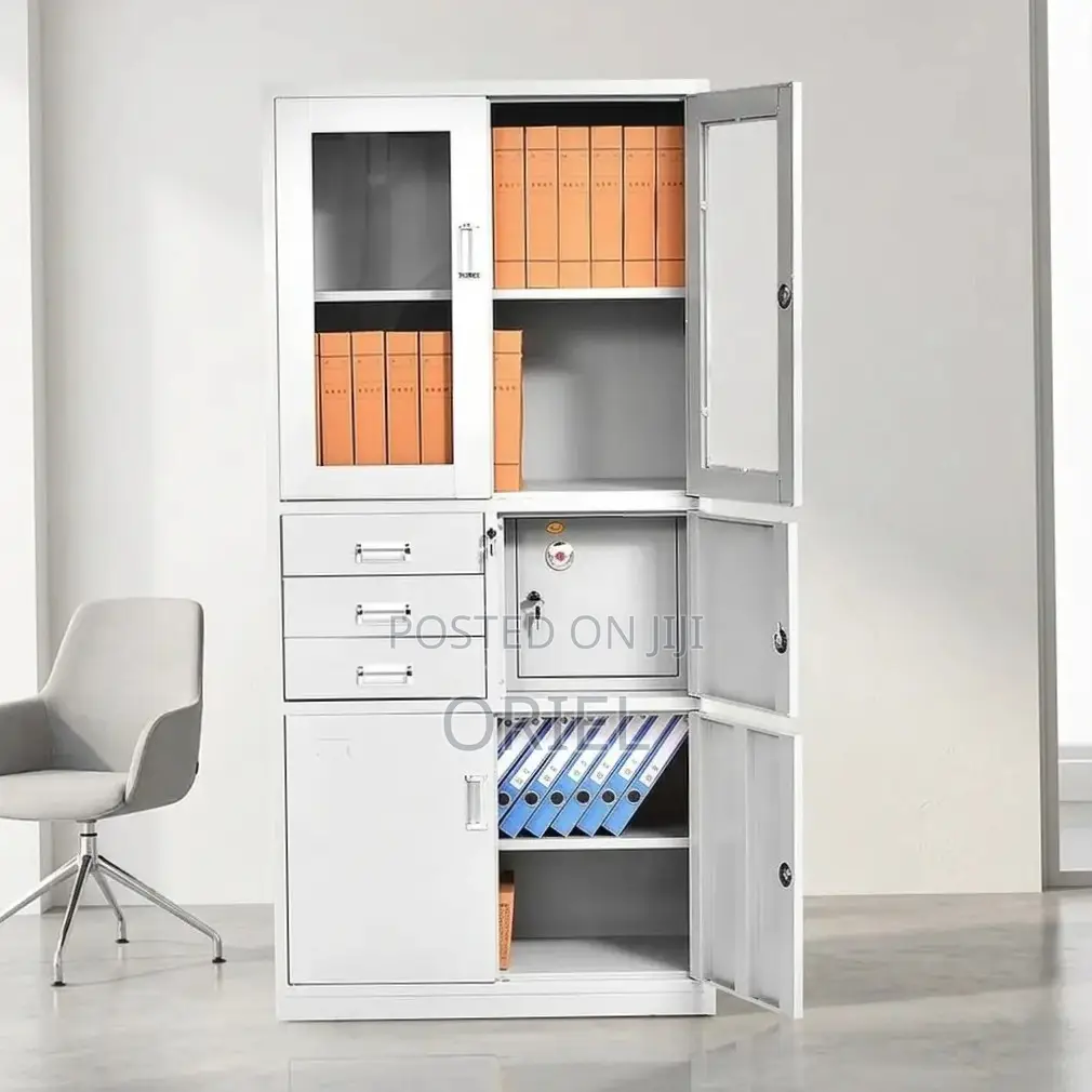 Office Cabinet : Metallic Storage Safe With Safe
