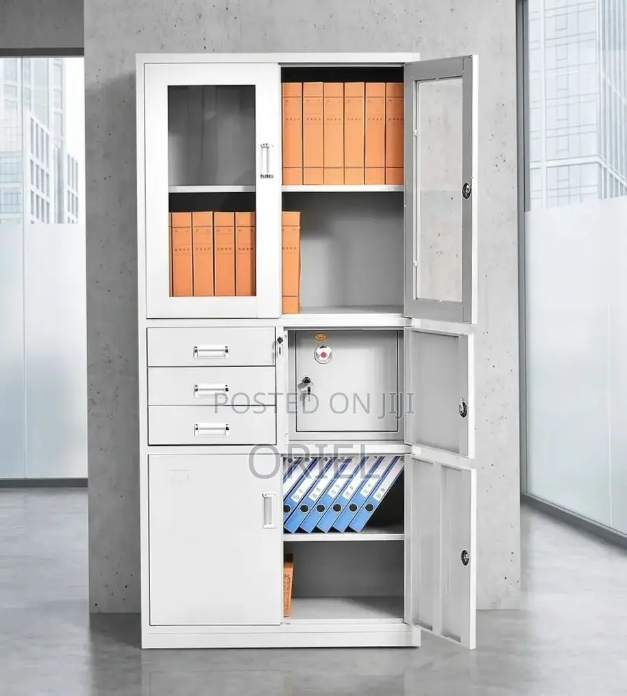 Office Cabinet : Metallic Storage Safe With Safe